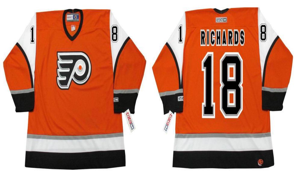 2019 Men Philadelphia Flyers #18 Richards Orange CCM NHL jerseys->philadelphia flyers->NHL Jersey